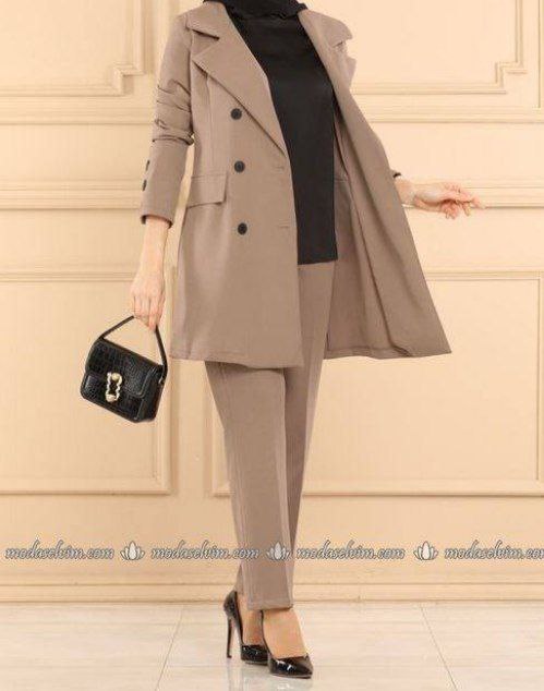 انواع کت شلوار کرپ زنانه