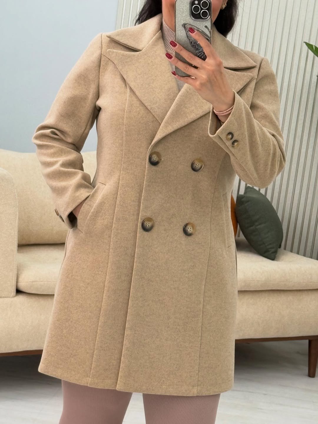 پالتو زنانه ترند LILI | پالتو فوتر مزونی پاییزی و زمستانی