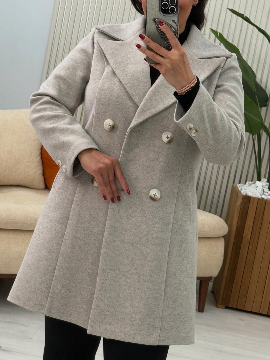 پالتو زنانه ترند LILI | پالتو فوتر مزونی پاییزی و زمستانی