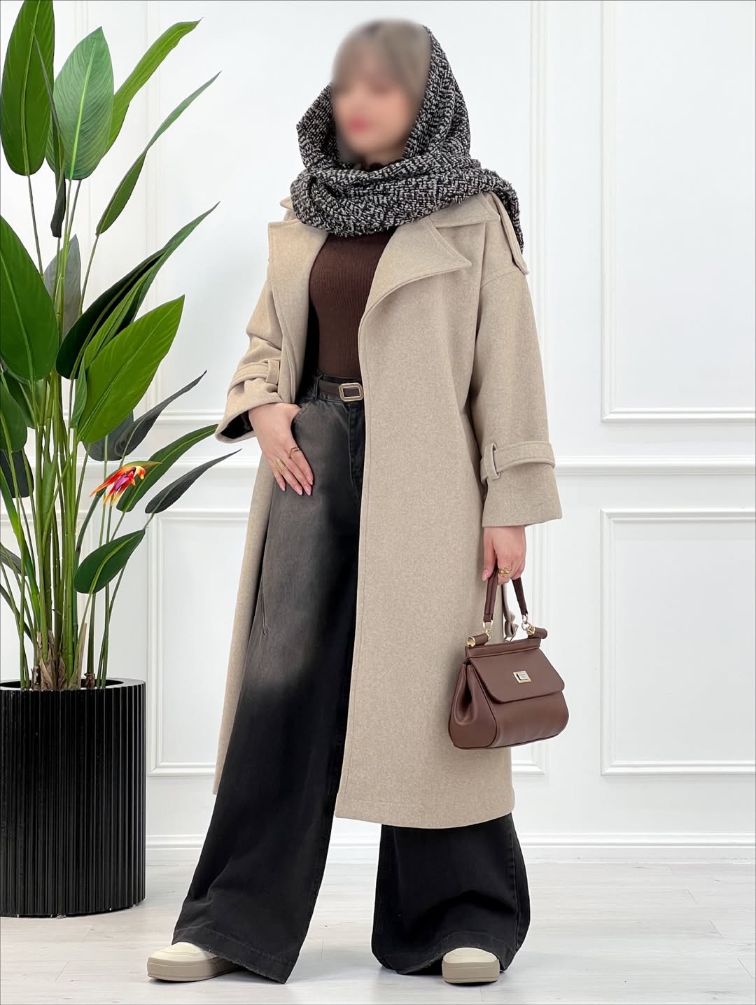 پالتو زنانه مد سال فرشته | پالتو فوتر مزونی با دوخت شخصیدوزی 🍂