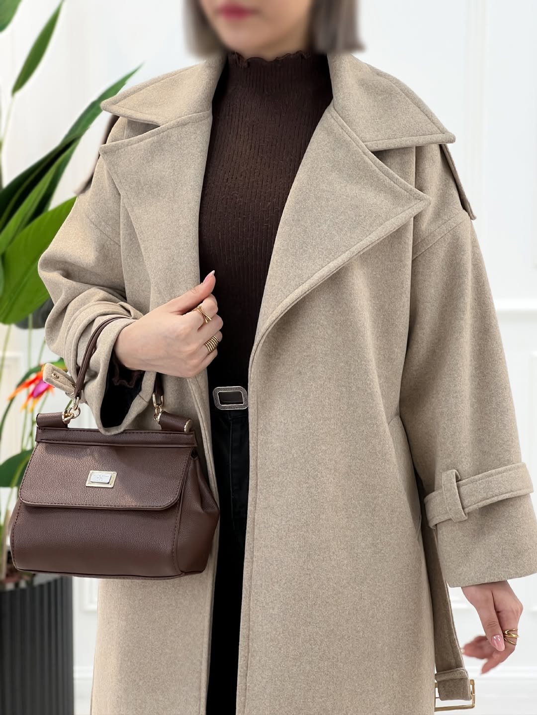 پالتو زنانه مد سال فرشته | پالتو فوتر مزونی با دوخت شخصیدوزی 🍂