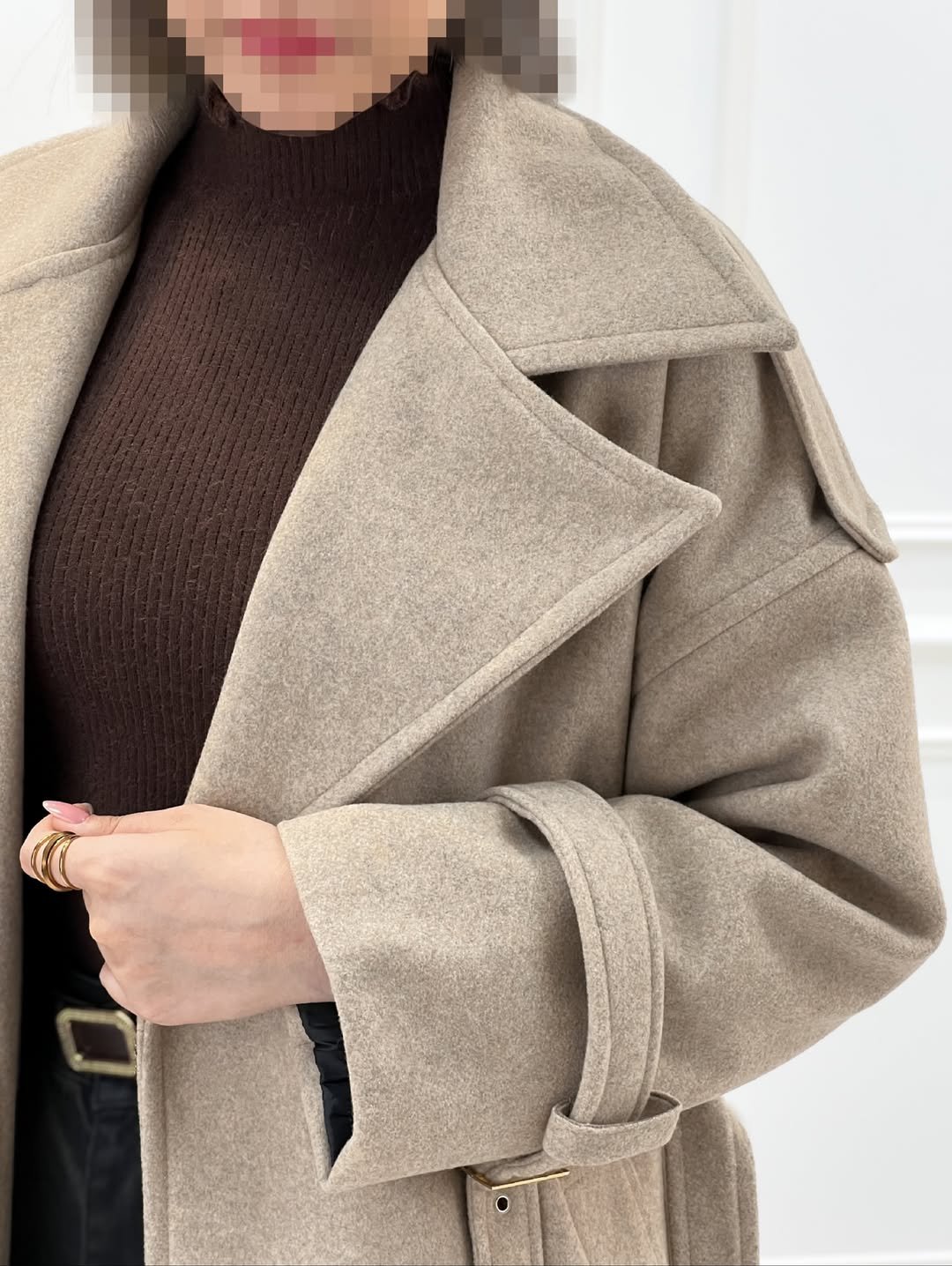 پالتو زنانه مد سال فرشته | پالتو فوتر مزونی با دوخت شخصیدوزی 🍂