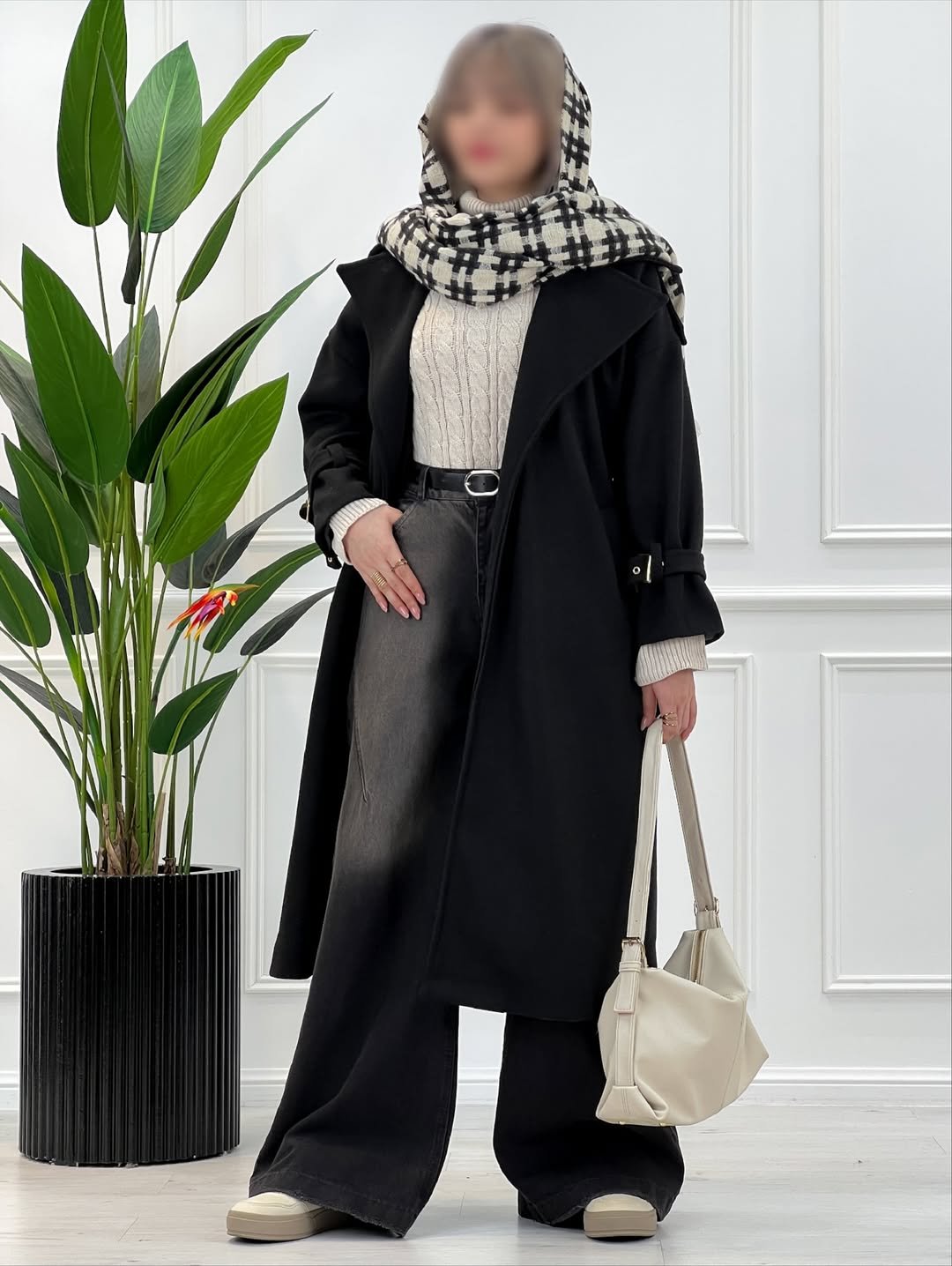 پالتو زنانه مد سال فرشته | پالتو فوتر مزونی با دوخت شخصیدوزی 🍂