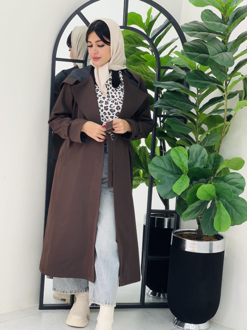 بارانی زنانه بلند دانشجویی – مروارید ✨