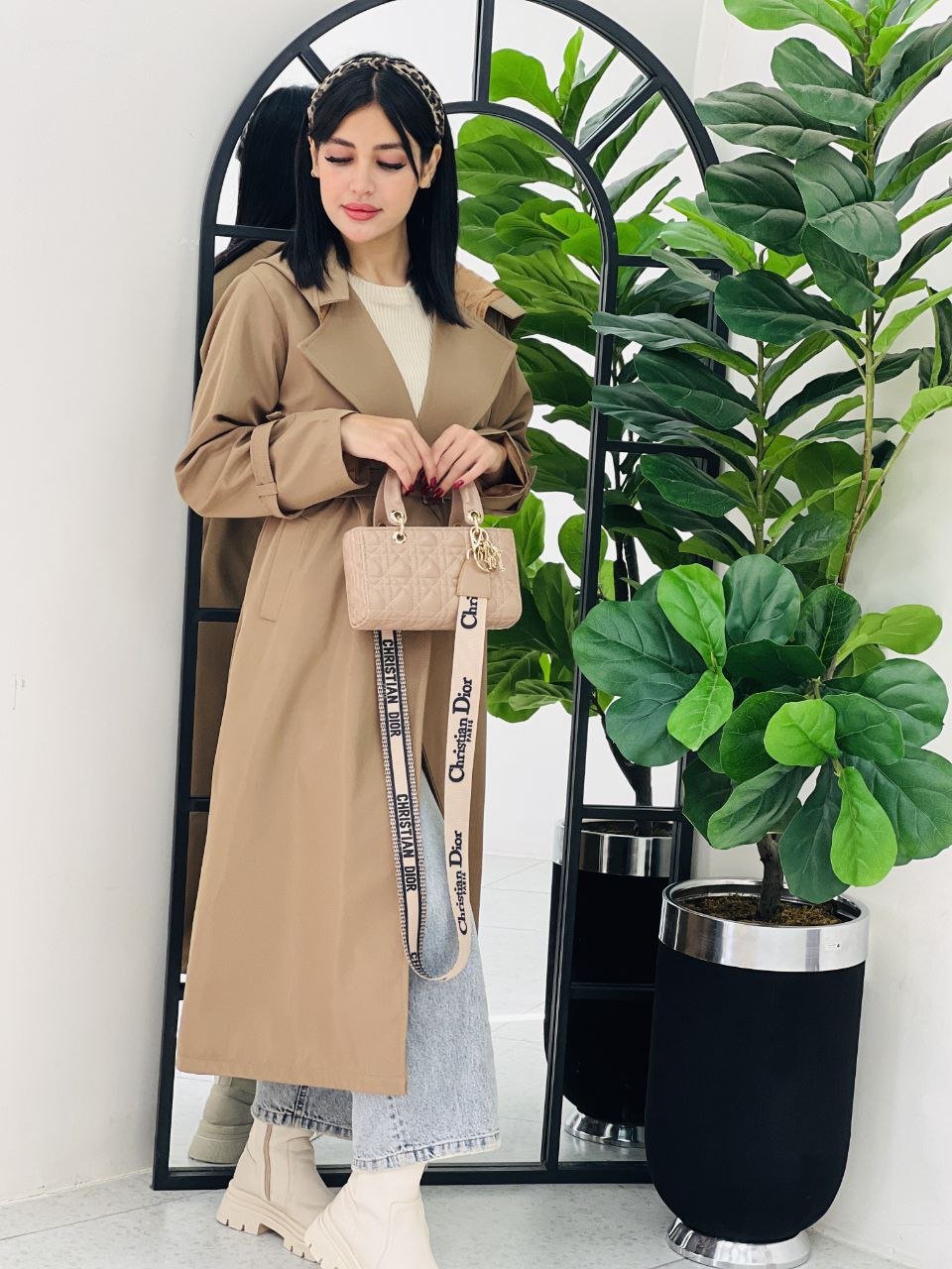 بارانی زنانه بلند دانشجویی – مروارید ✨