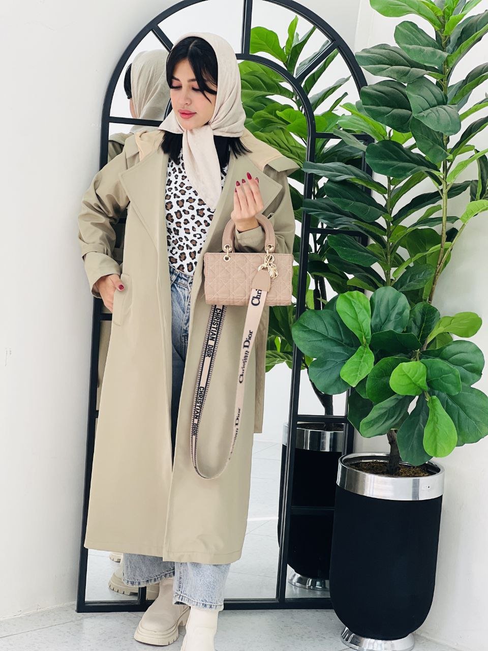 بارانی زنانه بلند دانشجویی – مروارید ✨