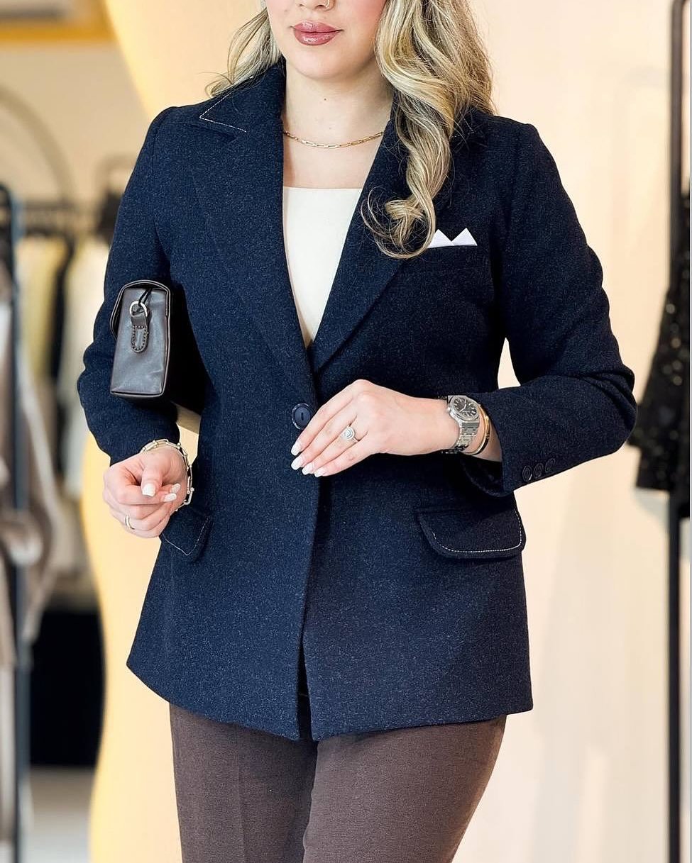 پالتو زنانه پاییزی کوتاه مدل L.A | شیک و باکلاس 💯