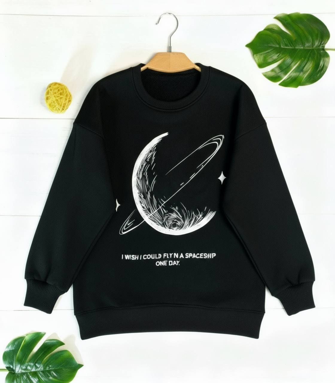 بلوز فینگردار ماه | بلوز زنانه اسپرت مشکی