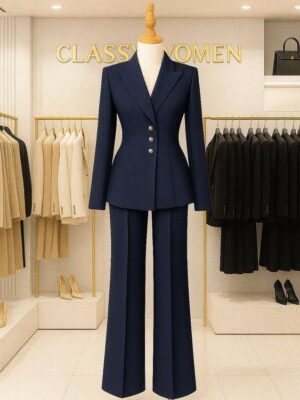 کت و شلوار زنانه حرفه ای مدل N.Y | مناسب جلسات ، همایش ها و مدیران