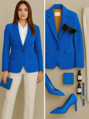 کت شلوار مزونی ترند مدل مرجان | یه کت شلوار زنانه حرفه ای