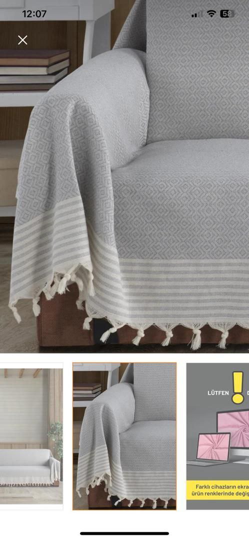 شال مبل ترک وارداتی صدرصد نخ پنبه