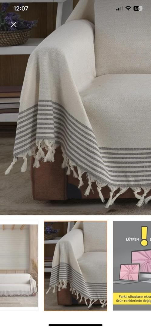 شال مبل ترک وارداتی صدرصد نخ پنبه